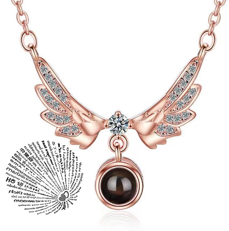 Love Heart Projection Necklace