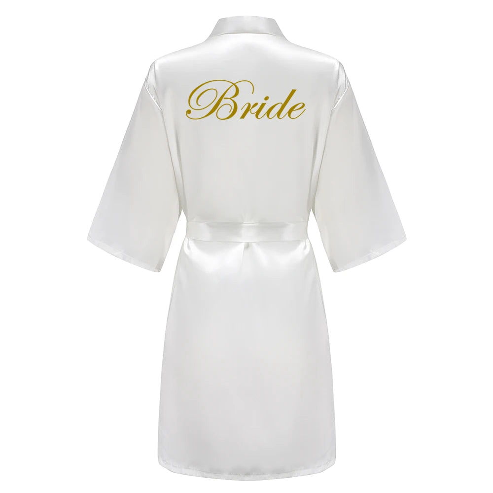 Personalised Satin Wedding Robes — Bride & Bridal Party