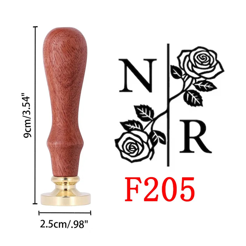 Custom Wax Seal Stamp - Wedding Monogram & Logo