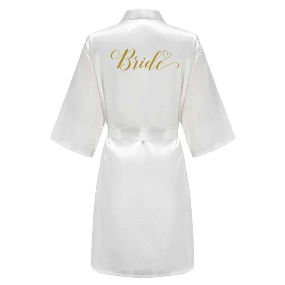 Personalised Satin Wedding Robes — Bride & Bridal Party