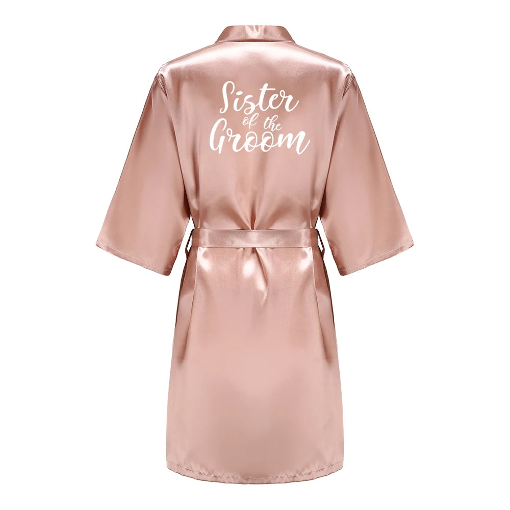Personalised Satin Wedding Robes — Bride & Bridal Party