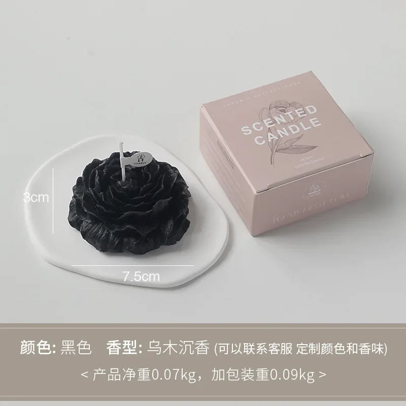 3D Peony Aromatherapy Candle Gift Set
