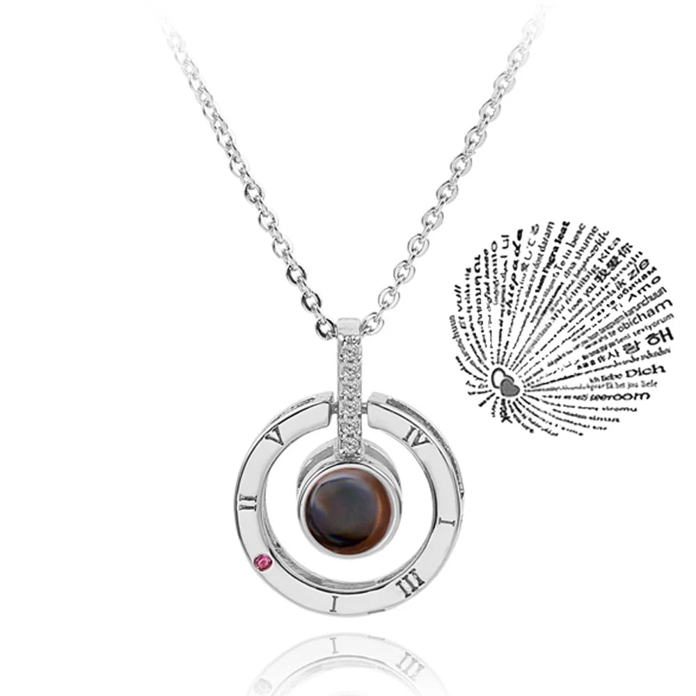 Love Heart Projection Necklace