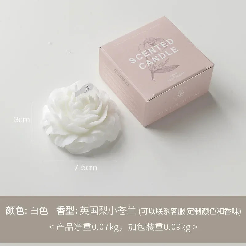 3D Peony Aromatherapy Candle Gift Set