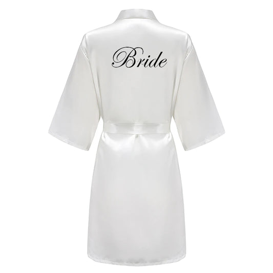 Personalised Satin Wedding Robes — Bride & Bridal Party