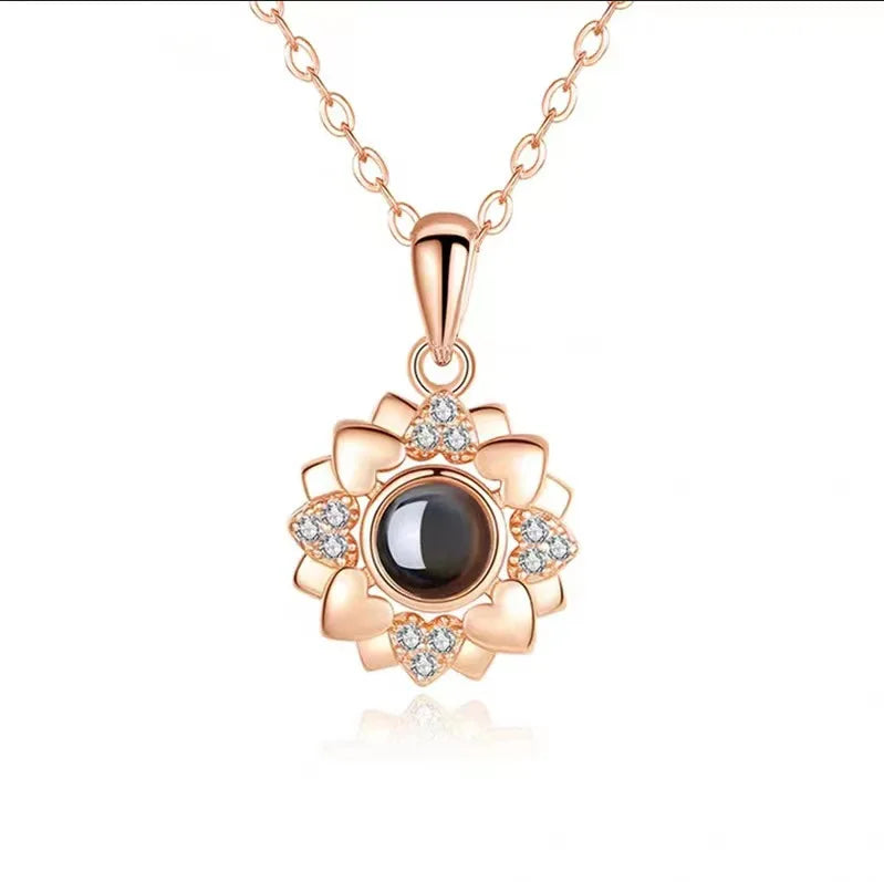 Love Heart Projection Necklace