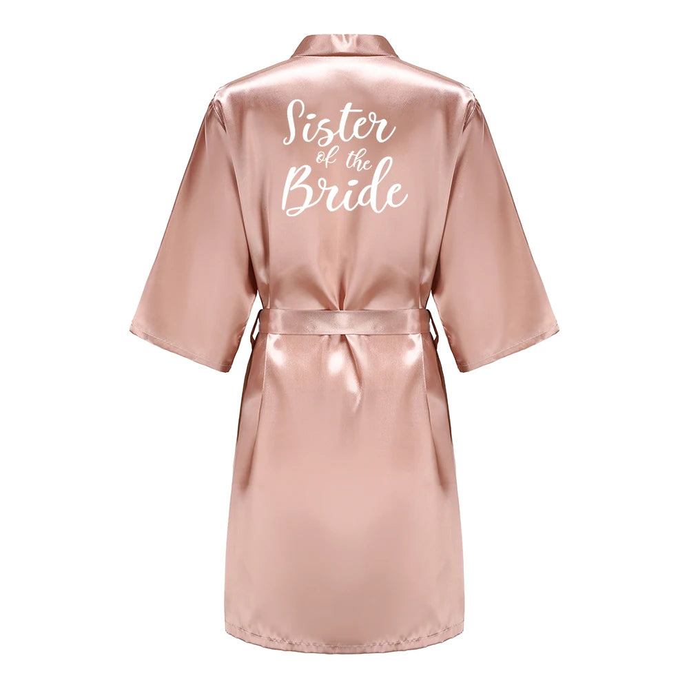 Personalised Satin Wedding Robes — Bride & Bridal Party