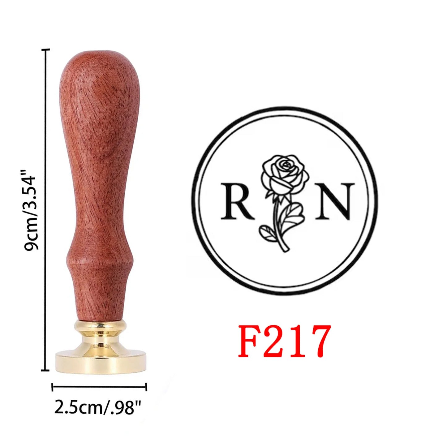 Custom Wax Seal Stamp - Wedding Monogram & Logo
