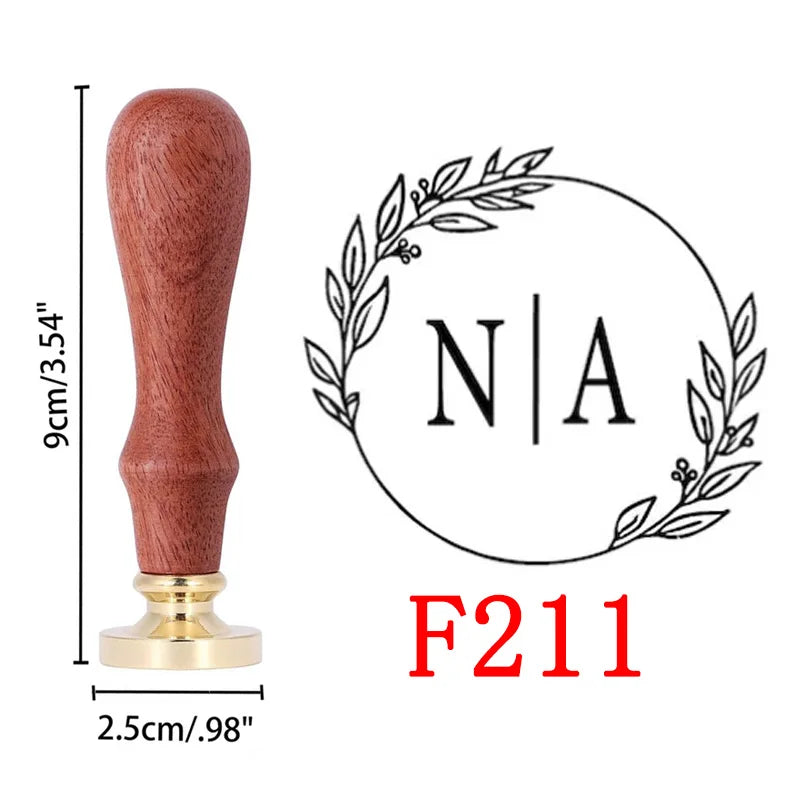 Custom Wax Seal Stamp - Wedding Monogram & Logo