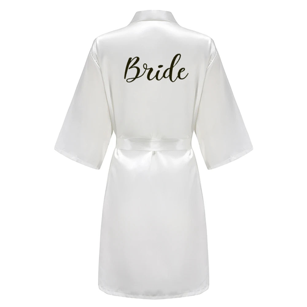 Personalised Satin Wedding Robes — Bride & Bridal Party