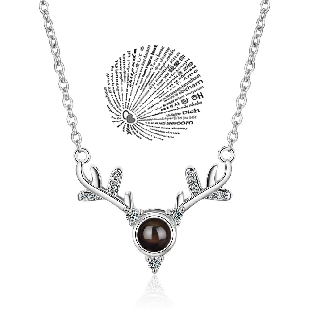 Love Heart Projection Necklace
