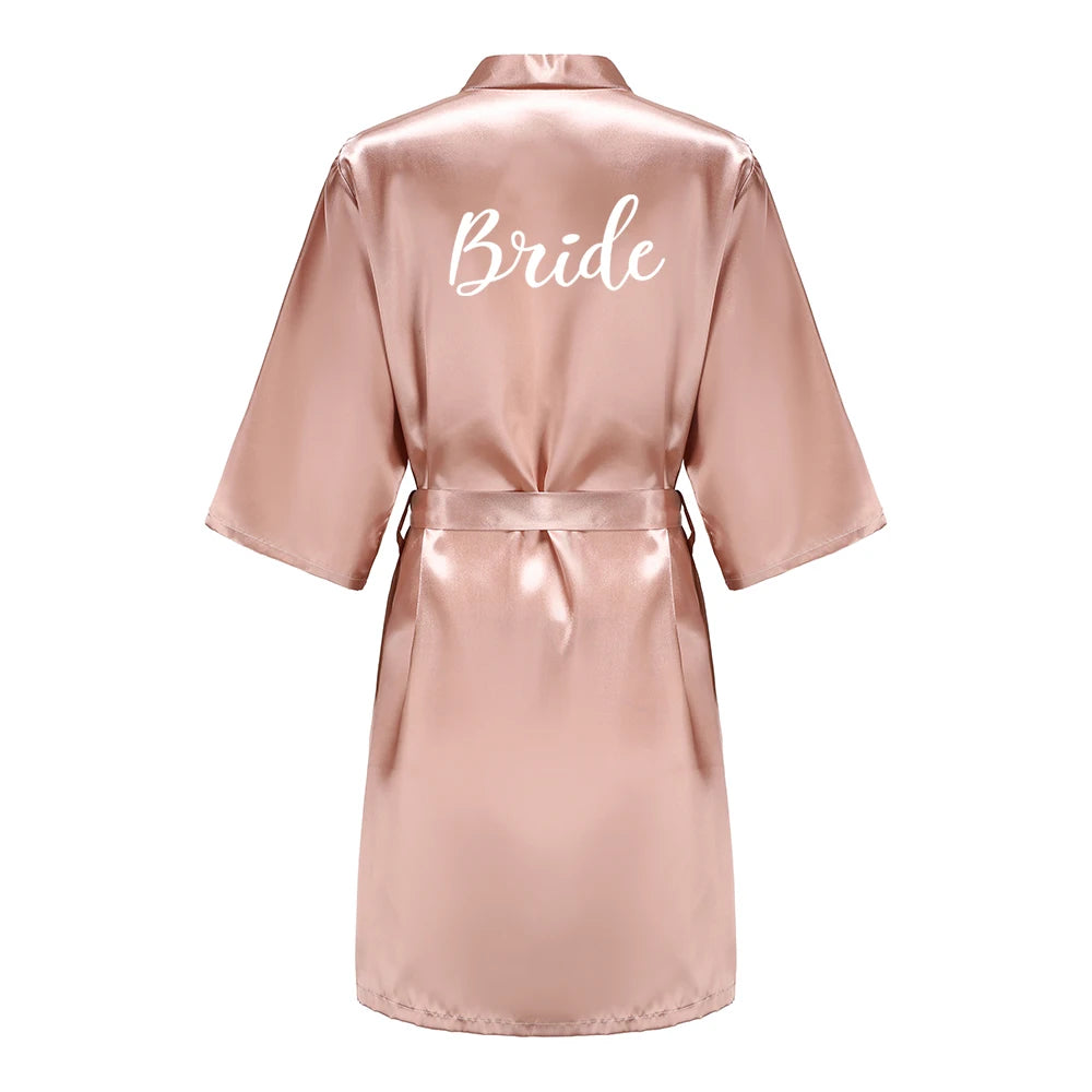 Personalised Satin Wedding Robes — Bride & Bridal Party