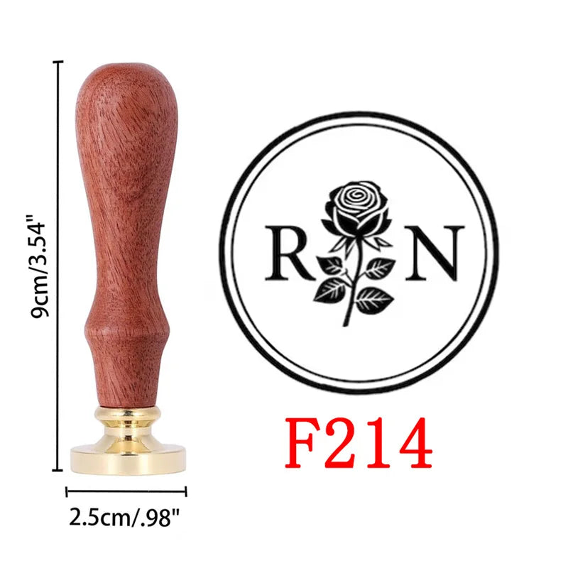 Custom Wax Seal Stamp - Wedding Monogram & Logo