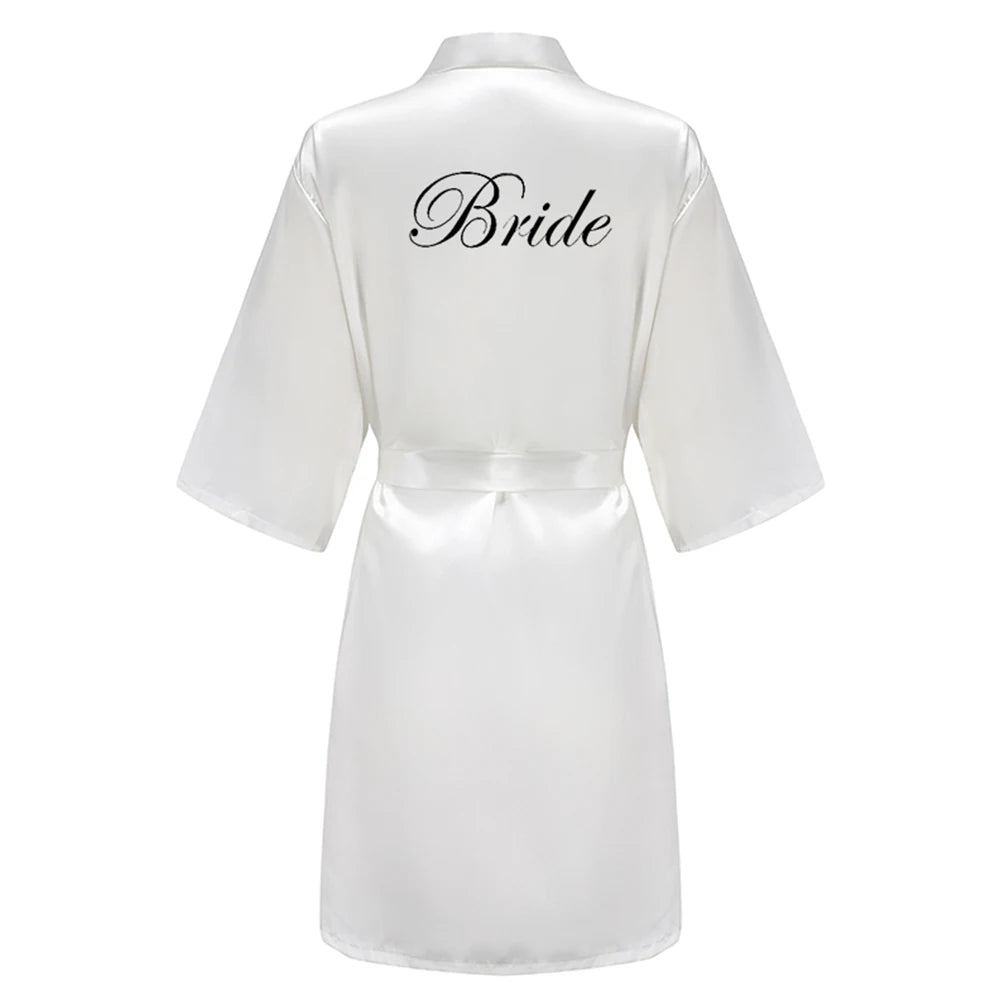 Personalised Satin Wedding Robes — Bride & Bridal Party